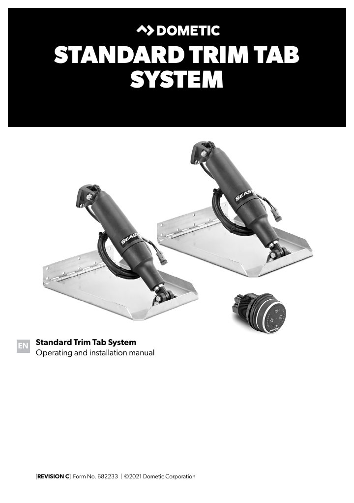 Primera página de Dometic Standard Trim Tab System