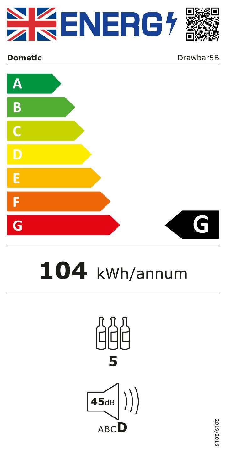 Eerste pagina van Dometic Drawbar 5B - Energy Label UK