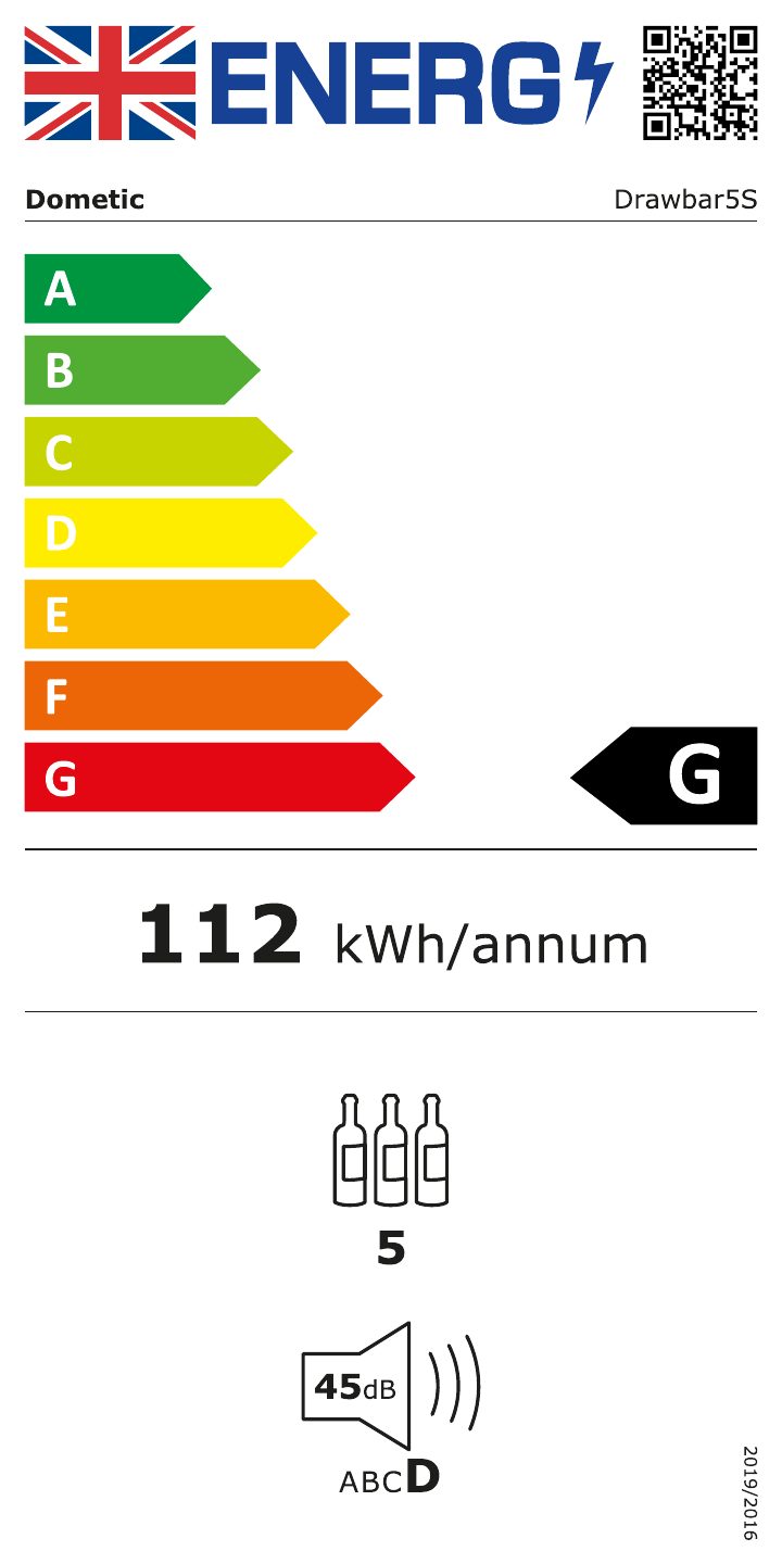 Первая страница документа Dometic Drawbar 5S - Energy Label UK