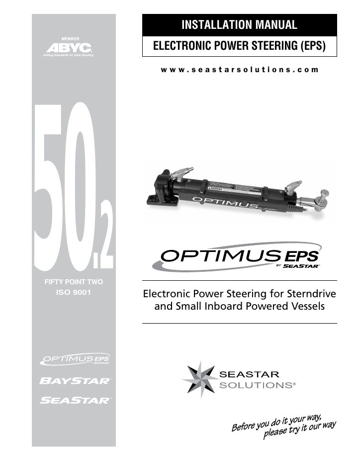 První strana dokumentu Optimus EPS Installation Manual